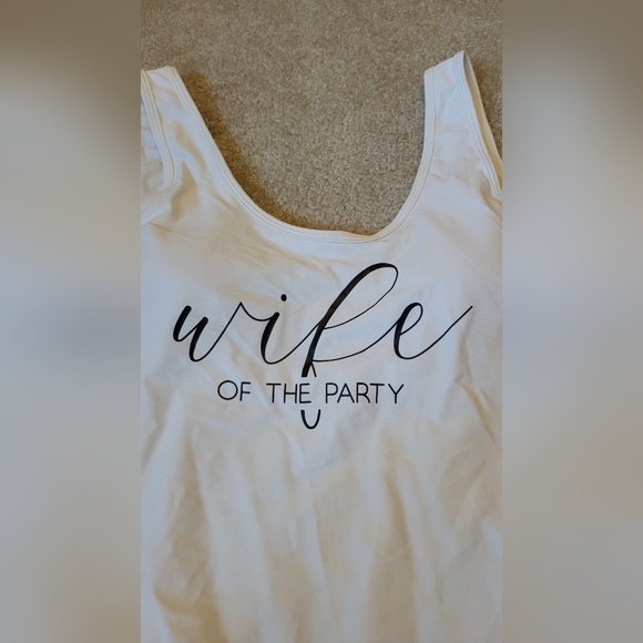 wife of the party bride one piece bathing suit size medium womens bridal bride - Picture 5 of 11
